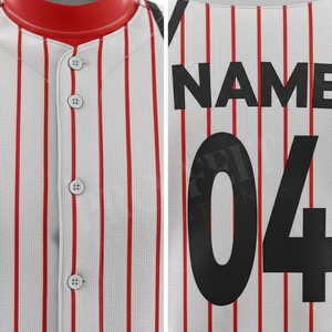 Maillot de baseball en tissu polyester de qualité supérieure, respirant et à séchage rapide, idéal pour les entraînements, les matchs et les compétitions. - Product Image 4