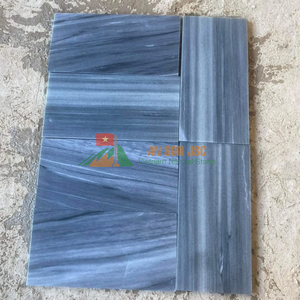 กระเบื้องปูพื้นสระว่ายน้ำหินอ่อนสีน้ำเงินเทาธรรมชาติ กันลื่น กระเบื้องสระว่ายน้ำหรูหรา สำหรับตกแต่งสวนภายนอก - Product Image 2