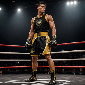 Uniforme de Boxeo Personalizado OEM ODM, Corte Ajustado Unisex, Pantalones Cortos y Camiseta de Boxeo, Logotipo Personalizado, Todos los Colores, Todas las Tallas, Marca Privada, Venta al Por Mayor - Product Image 3