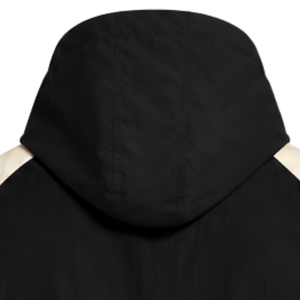 <b>Mens</b> <b>Black</b> Neutral Colorblock Windbreaker <b>Hoodie</b> Lightweight Quarter Zip Pullover Jacket Outdoor Sports Casual Top - Product Image 4
