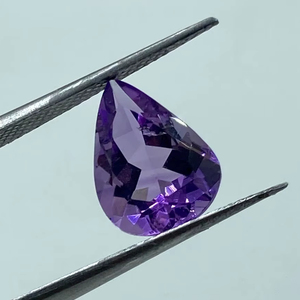 Piedra Preciosa de Amatista Púrpura Natural, Corte Pera, 3.00 Quilates, 9x12MM, para Joyería, R.K. GEMS & JEWELLERY - Product Image 1