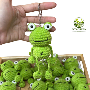 Kawaii Handmade Crochet Animal Keychain Cute <b>Plush</b> Pendant Soft Yarn Charm for School Bag Accessories - Product Image 3