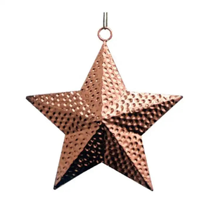 Christmas Decorative Iron <b>Hanging</b> <b>Star</b> Ornaments Luxury Design American Fashion Style Customized Size Handmade Silver Wash - Product Image 2
