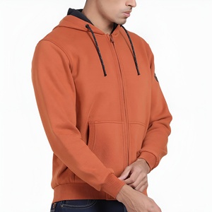 Sudaderas con capucha de alta calidad para hombre, extragrandes, con cremallera completa, de algodón y forro polar, estilo urbano, unisex, para invierno, venta al por mayor, OEM - Product Image 2