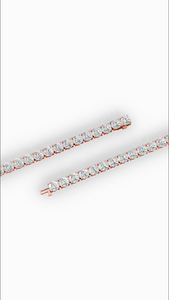 Elite Elongated Four Prong Round Lab Grown Diamond Tennis <b>Bracelet</b> 925 <b>silver</b> Luxury Fine Jewelry Wholesale Supplier - Product Image 6