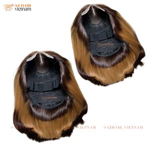 Peluca de cabello humano Ombre Bob Color marrón 100% Alta calidad superior Productos más vendidos Cabello humano real vietnamita - Product Image 4