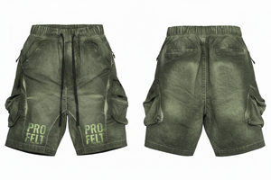 Shorts Cargo Décontractés Vintage Personnalisables avec Logo – Coton Respirant Séchage Rapide Multi-Poches avec Cordon de Serrage Longueur Genou Coupe Ample pour l'Été et la Gym - Product Image 3