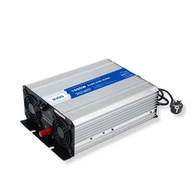 MJOO UPS 1000W 12V 10A/24V 5A inversor de corriente de CC a CA de onda sinusoidal pura con cargador de batería