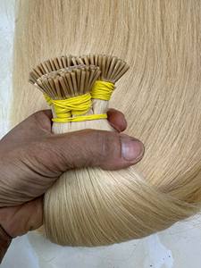 Extensions de cheveux en kératine brute, 100% cheveux naturels bruts, extensions de cheveux humains à double trame, extensions de cheveux vietnamiennes à pointe I, vente en gros - Product Image 2