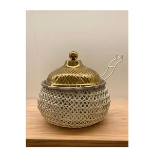 Modern Silver Sphere Casserole Premium Food Warmers Stainless Steel <b>Buffet</b> <b>Server</b> with Gold Arched Architectural Base - Product Image 5