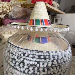 Unisex Toquilla Straw Boater <b>Hat</b> With Orange Ribbon <b>Band</b> For Beach Adults - Product Image 4