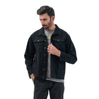 Chaqueta de Mezclilla para Hombre en Oferta, con Panel Frontal de Manga Larga, Cierre con Botones, Estilo Urbano, Invierno, Antibacteriana y Ecológica