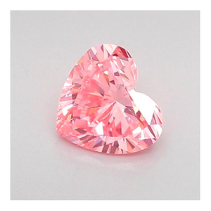 Diamante Cultivado en Laboratorio en Forma de Corazón de 0.54ct, Color Rosa Intenso, Claridad VVS2 - Product Image 1