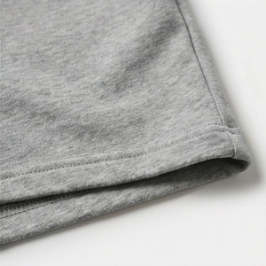Women's 2 Piece Gray Cotton Casual Set Short Sleeve T Shirt and Above Knee Shorts Crew Neck Loose Fit Letter Print Daily Wear - Product Image 6