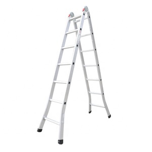 Premium Double-Sided Aluminum Folding <b>Step</b> <b>Ladder</b> NVLG-307 Retractable Industrial Scaffold Design High Performance - Product Image 1