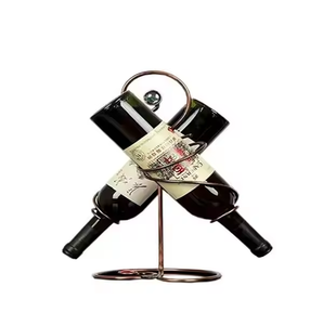 Support à bouteilles de vin en métal, couleur noire premium, présentoir à vin personnalisé, vente en gros au prix le plus bas - Product Image 4