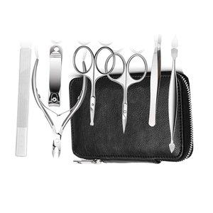 New Arrival Customizable 7-Pc Manicure <b>Pedicure</b> <b>Set</b> Stainless Steel Beauty Care Instrument for Women Men OEM ODM Serviced Box - Product Image 5