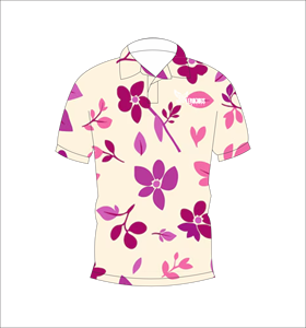 Polo Botánico Rosa Personalizado, Transpirable, Ligero, Ropa Deportiva para Golf, Manga Corta, Sublimación, Ropa Casual de Alto Rendimiento - Product Image 2