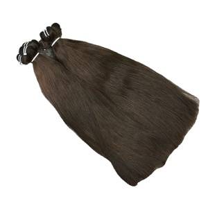 Extensiones de cabello humano vietnamita recto Natural 100%, máquina de alta calidad, trama doble para todos los colores de tinte - Product Image 1