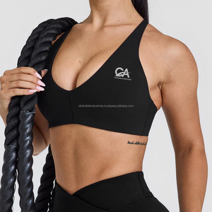 Soutien-gorge de sport sans couture pour femmes soutien-gorge de fitness personnalisé en gros vêtements de sport fabriqués au Pakistan - Product Image 4