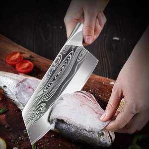 Cuchillo de Cocina Ambidiestro Hecho a Mano, Moderno, de 6-7.9 Pulgadas, Acero Inoxidable, Mango de Madera, Funda de Cuero, Extra Afilado, Apto para Lavavajillas - Product Image 4