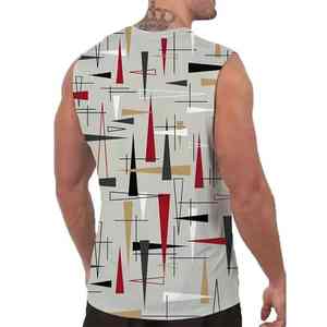 Camisetas sin mangas para hombre, transpirables, de talla grande, con diseño de sublimación, servicio OEM, las más vendidas, de Pakistán, para gimnasio. - Product Image 3