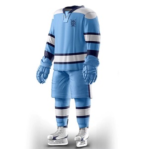 Uniforme de hockey sobre hielo con diseño personalizado más popular, uniforme de hockey sobre hielo transpirable de talla grande para adultos - Product Image 5
