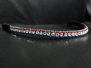 Premium Quality Multi-Crystals Leather Brow Band New Condition for <b>Horse</b> <b>Stable</b> - Product Image 5