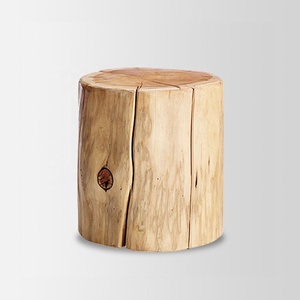 Table de salle à manger en bois naturel massif avec pieds en métal noir Décoration intérieure - Product Image 3