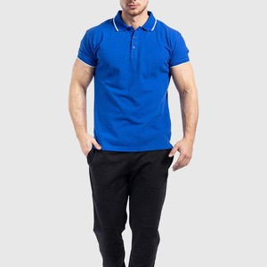 เสื้อโปโลชายสีน้ำเงินล้วน แขนสั้น ผ้าคอตตอนปิเก้ ทรงปกติ สวมใส่สบาย ดีไซน์กระดุม ผ้าถัก ระบายอากาศได้ดี ปี 2026 - Product Image 1