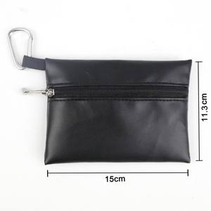 Sac de rangement pour tees de golf en cuir PU, sac banane 15*11.3cm, fermeture éclair étanche, pochette portable pour tees de golf – Grande Vente - Product Image 3