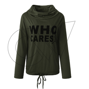 เสื้อสเวตเชิ้ตมีฮู้ดสีเขียวมิ้นท์สำหรับผู้หญิง ยี่ห้อ Carewear ผลิตจากผ้าผสมโพลีเอสเตอร์/คอตตอน ระบายอากาศได้ดี แขนยาว เหมาะสำหรับใส่ลำลองในฤดูหนาว - Product Image 4
