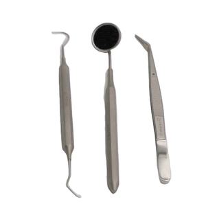 Kit de Limpieza Dental Manual de Acero Inoxidable, 3 Piezas, Herramientas de Odontología, Espejo Bucal, Pinzas Quirúrgicas - Product Image 2