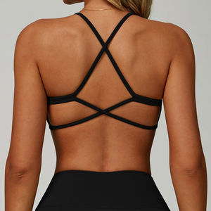 Sujetador deportivo de alto impacto con escote en V profundo, personalizable con logo, para mujer, con espalda cruzada, para yoga, Maanify 2026 - Product Image 6