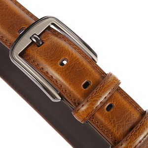 Ceintures en cuir de vachette pour hommes, design personnalisé par le fabricant, haute qualité, boucle en alliage, écologiques, respirantes, légères, style décontracté - Product Image 4