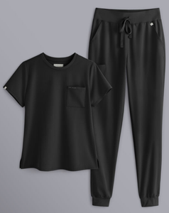 Unisex Crew Neck Jogger <b>Scrub</b> <b>Set</b> Anti-Static Soft-Touch Knitted Eco-Friendly Breathable Needle Detection Hospital Uniform OEM - Product Image 4