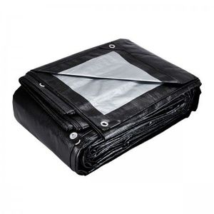 Bâche en PE tissée lisse de poids moyen 700D-1500D 55-280gsm, imperméable, coupe-vent, résistante aux UV, écologique, en HDPE/LDPE, unie - Product Image 1