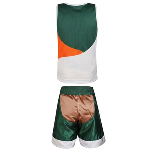 Uniforme de Boxeo Personalizado al por Mayor con Logotipo Frontal/Trasero, Unisex, Poliéster/Algodón, Transpirable, Servicio OEM - Product Image 3