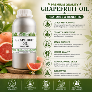 Grapefruit <b>Essential</b> <b>Oil</b> Steam Distilled Citrus <b>Oil</b> for Cosmetic Manufacturing Personal Care Fragrance Bulk Supply - Product Image 2