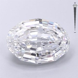 Diamante Cultivado en Laboratorio con Certificación IGI, 2.72 CT, Corte Ovalado Poligonal, Color E, Claridad VVS2, CVD LG 715553306, ROYAL GEMS, para Joyería - Product Image 2