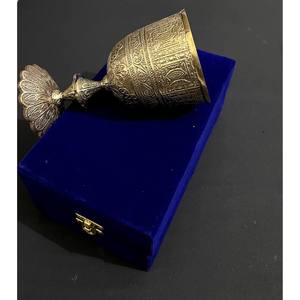 New Solid Brass Wine Goblet Royal Wine Cup Handmade Goblet Medieval Decor Gothic Chalice <b>Drinkware</b> Leak proof Elegent - Product Image 1