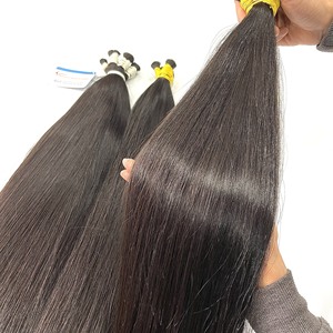 Prix de gros Super haute qualité 100% naturel vietnamien en vrac Extensions de cheveux os noir droit soyeux pas d'arnaque prêt à expédier - Product Image 4