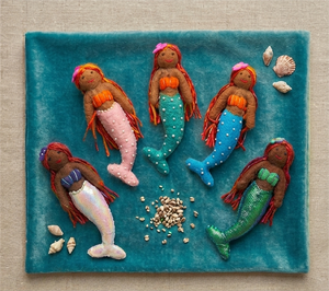 Adorno de Sirena de Lana de Nueva Zelanda Hecho a Mano, Juguetes Educativos Premium para Niños, Suministro al por Mayor, Logotipo Personalizado, Venta al por Menor - Product Image 1