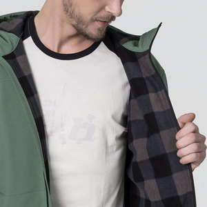 Veste Softshell Sportive Homme pour l'Automne – Tissu Toile Personnalisé de Haute Qualité, Col Montant, Style Urbain, Réversible sur le Devant, Séchage Rapide - Product Image 6
