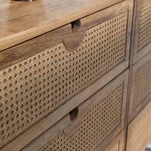 Aparador de Ratán Vandana Arista Sereno con Seis Cajones para Interiores y Exteriores Modernos y Elegantes - Product Image 4