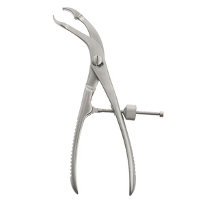 Pinzas Ortopédicas para Sujeción de Huesos, Autocentrantes, 18 cm, Acero Inoxidable, Pinzas Quirúrgicas, Uso Profesional en Hospitales, Pinzas para Huesos - Product Image 1