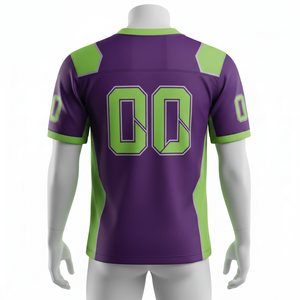 Camiseta de Fútbol Americano de Manga Corta, Sublimada, con Logotipo Personalizado, de Secado Rápido, Corte Regular, Estilo Hip Hop Universitario, en Oferta - Product Image 3