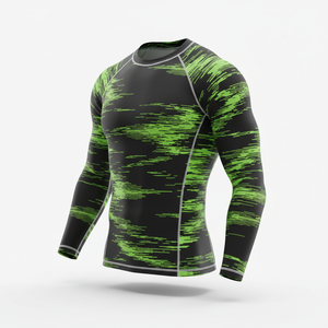 Camiseta Deportiva de Compresión Unisex de Manga Larga, Personalizable por Sublimación, para BJJ, MMA, Jiu Jitsu, Grappling, Entrenamiento No Gi - Product Image 3