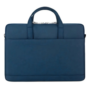 Sac pour ordinateur portable en néoprène imperméable avec fermeture éclair et sangle réglable pour hommes, femmes, travail, bureau, collège, voyage, affaires - Product Image 4