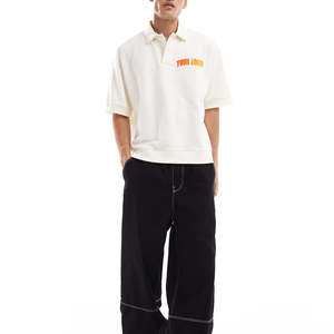 เสื้อโปโลแขนสั้นผ้าฝ้ายพรีเมียมสำหรับทุกเพศ เสื้อยืดโปโลคุณภาพสูงสำหรับผู้ชาย เสื้อโปโลเปล่าสไตล์สตรีทแวร์ลำลองสำหรับผู้ชาย - Product Image 4